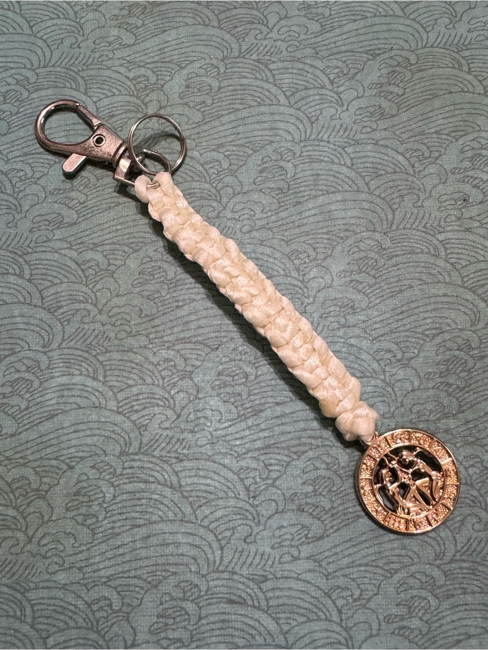 ZODIAC SIGN GEMINI BAG TAG HANG TAG KEY RING